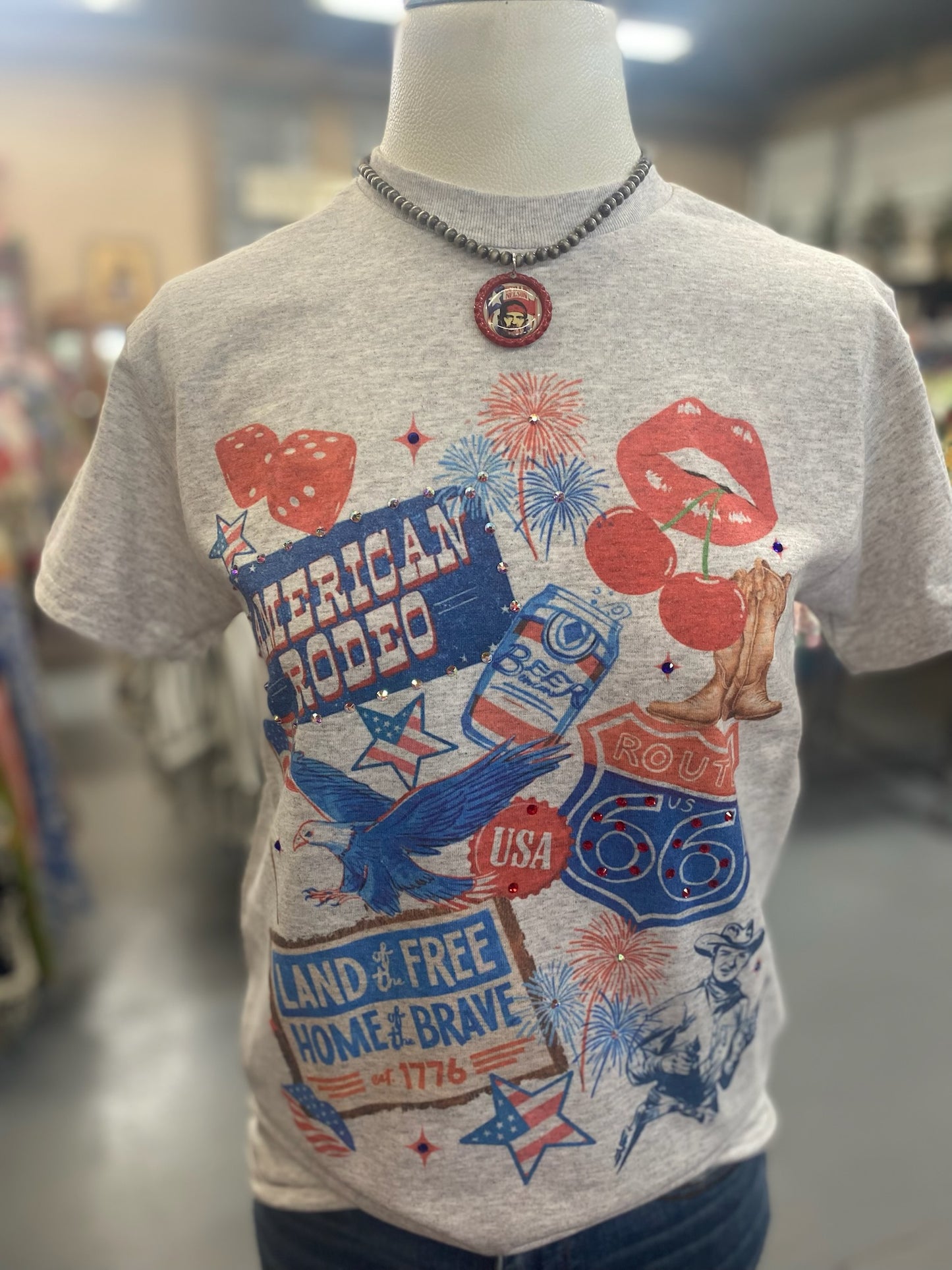 American Rodeo Embellished T-shirt