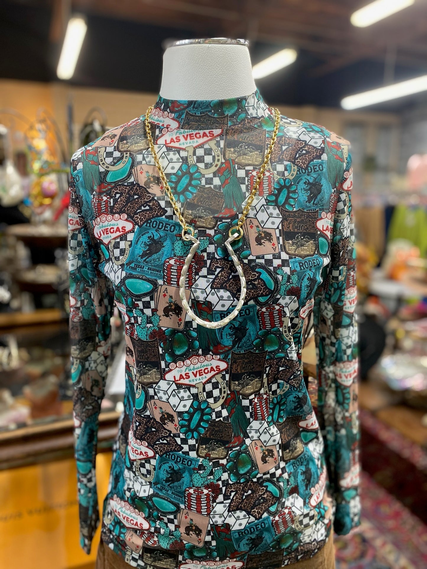 Viva Las Vegas Mesh Top