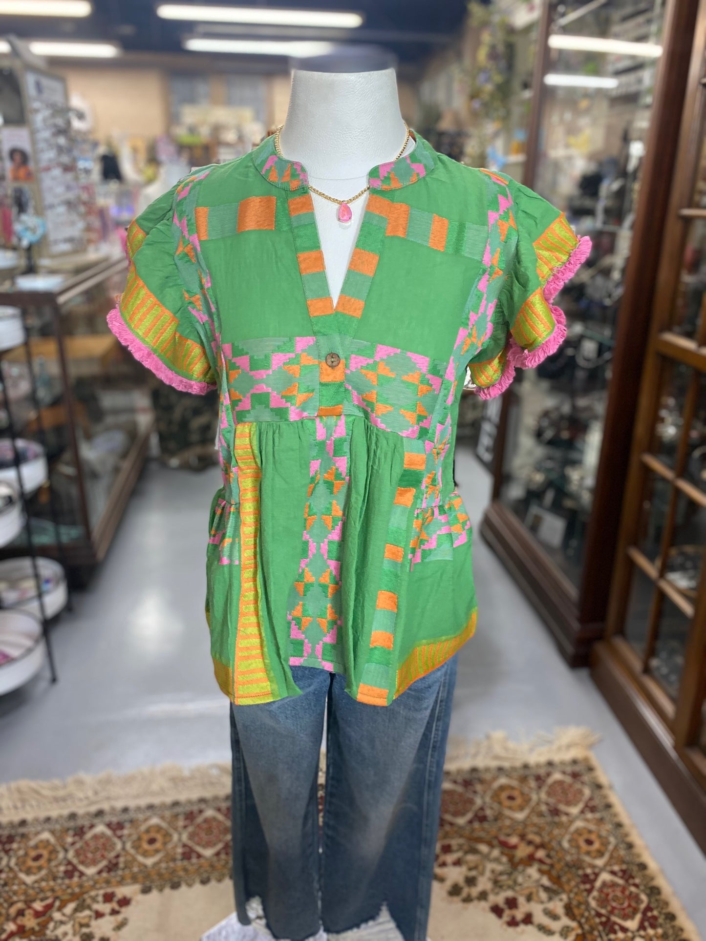 Tiered Woven Top