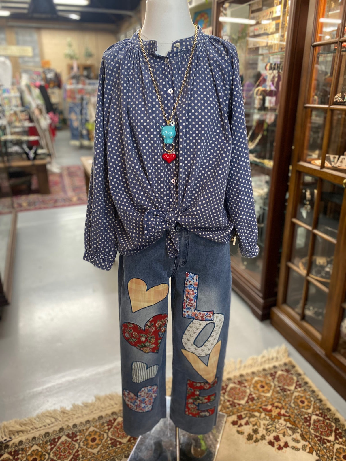 Love Denim Pants with Raw Hem