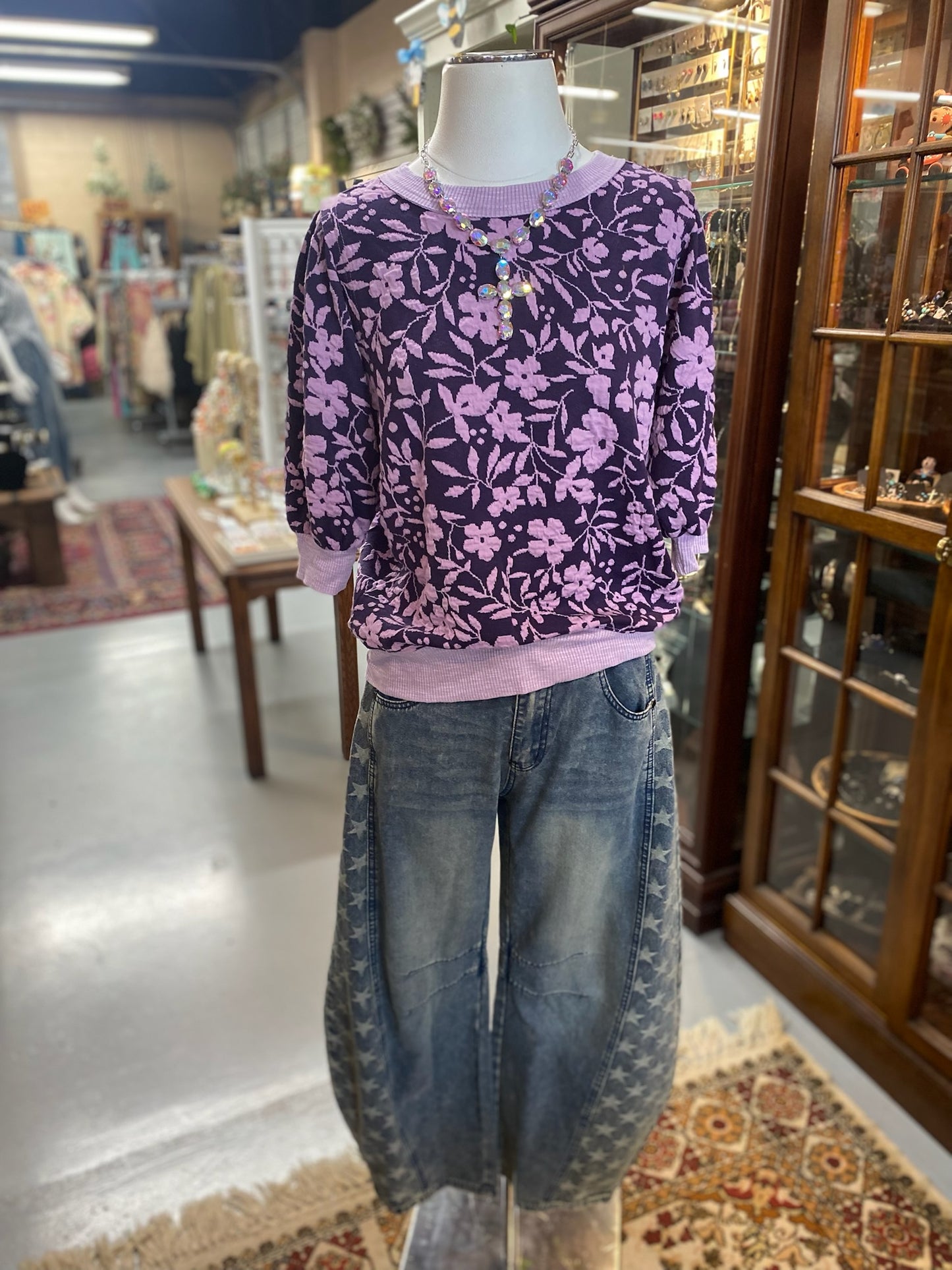 Star Mix Wash Barrel Jeans