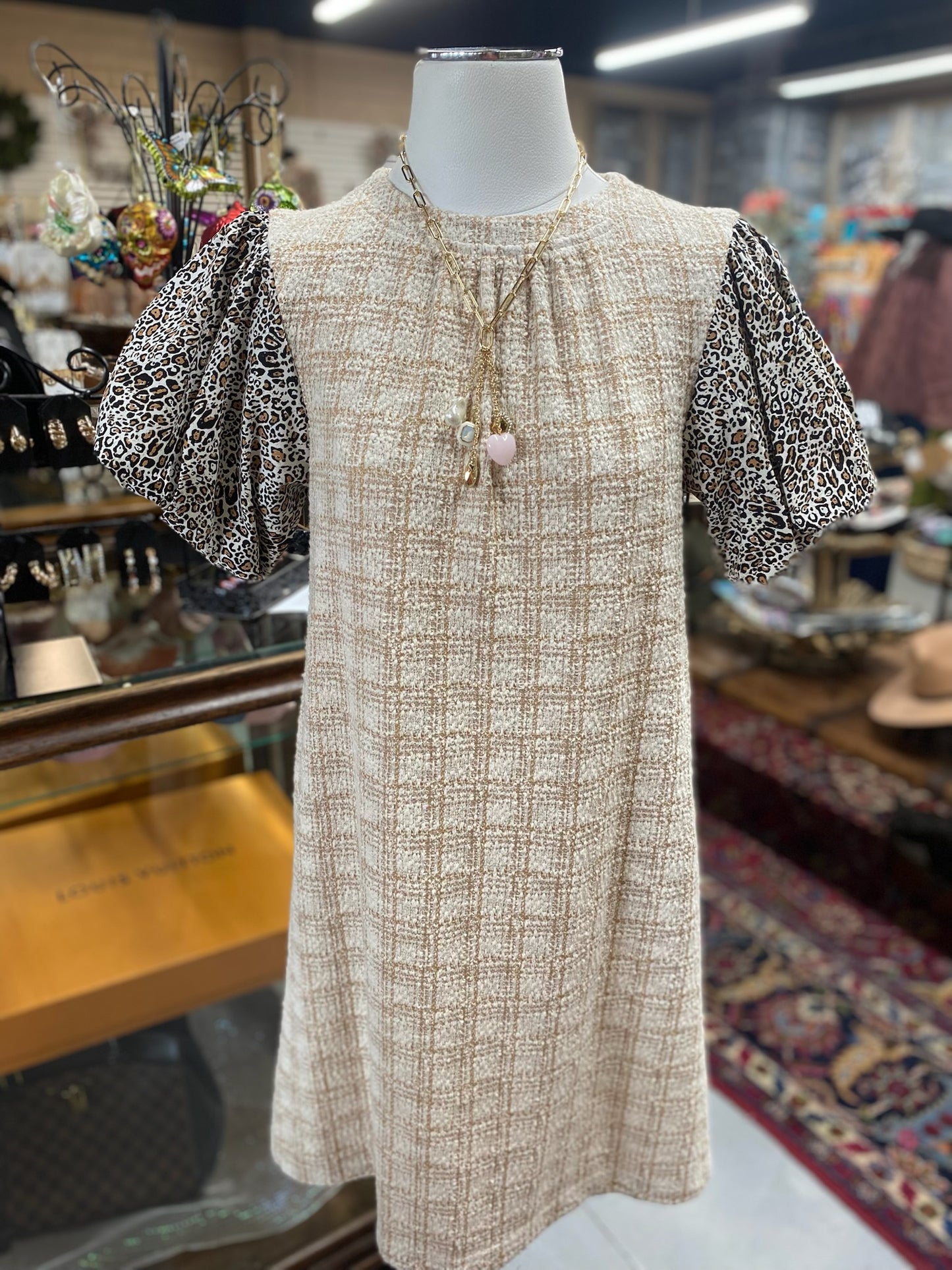 Leopard Dress with Pockets