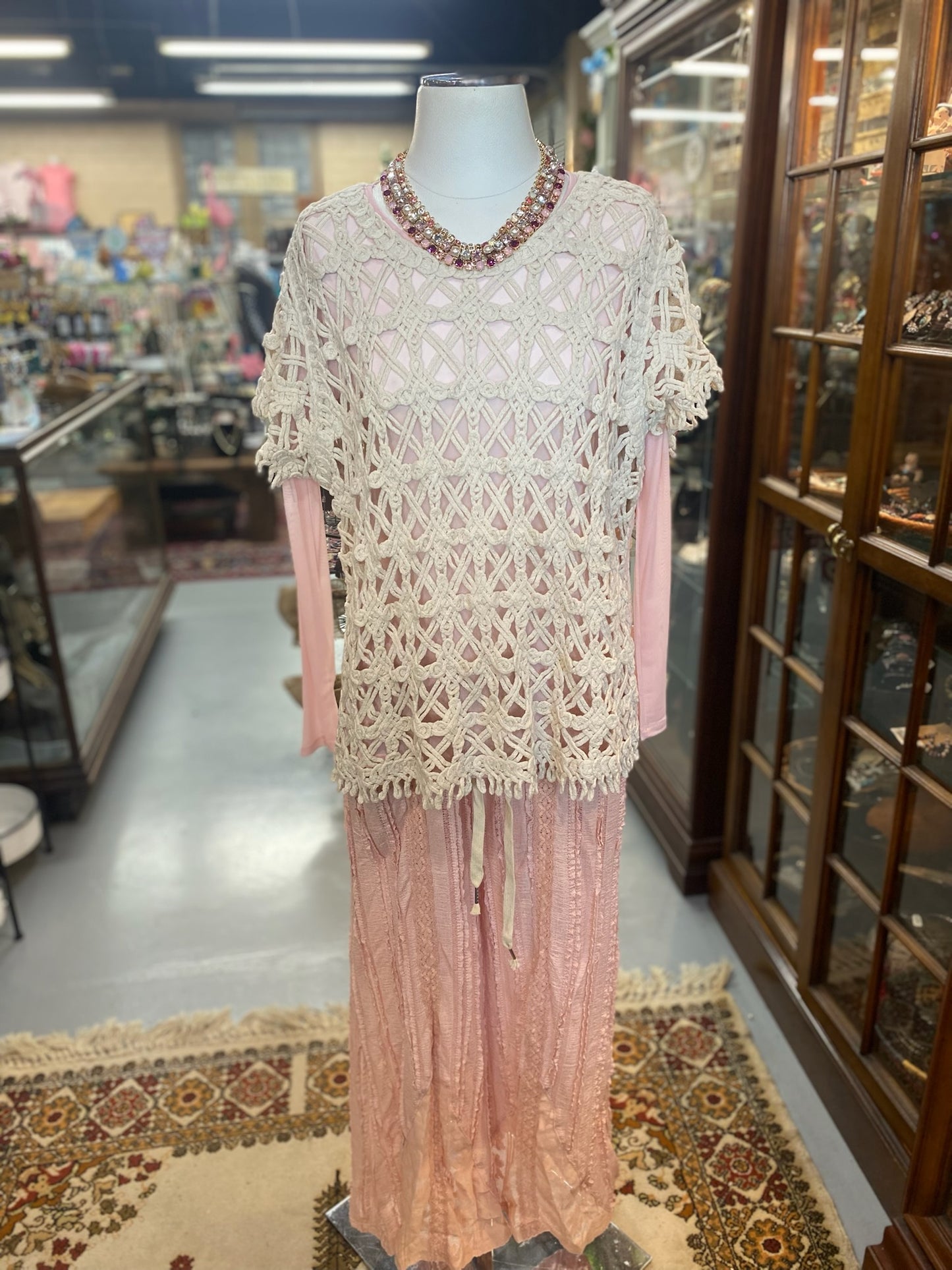 Natural Crochet Top