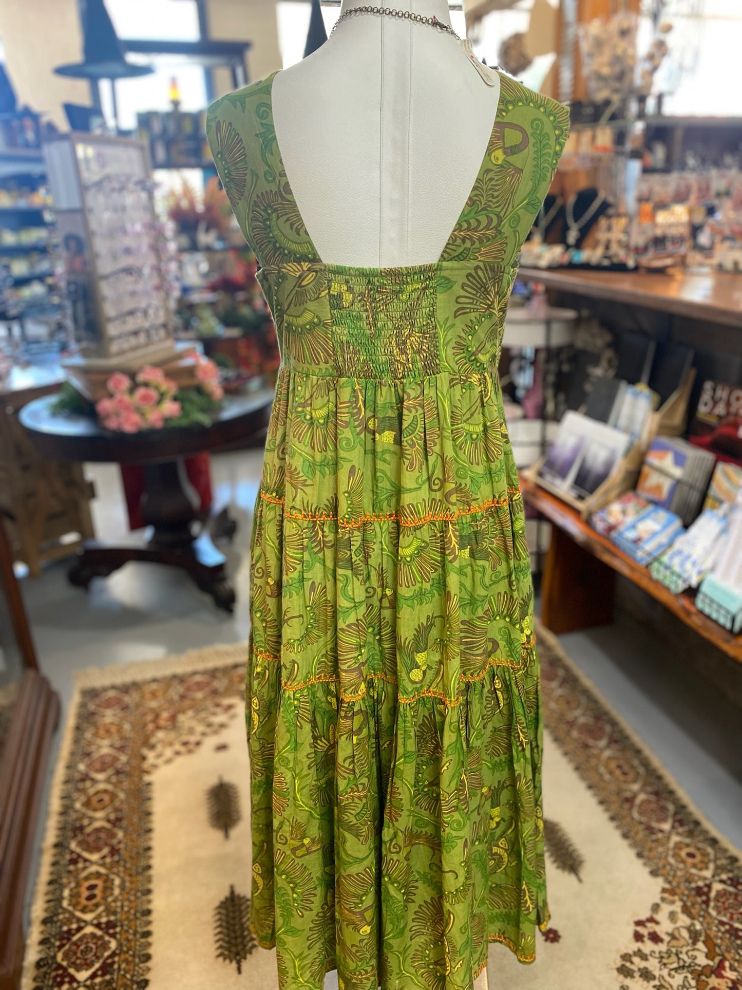 Irene Dress in Green with Pockets