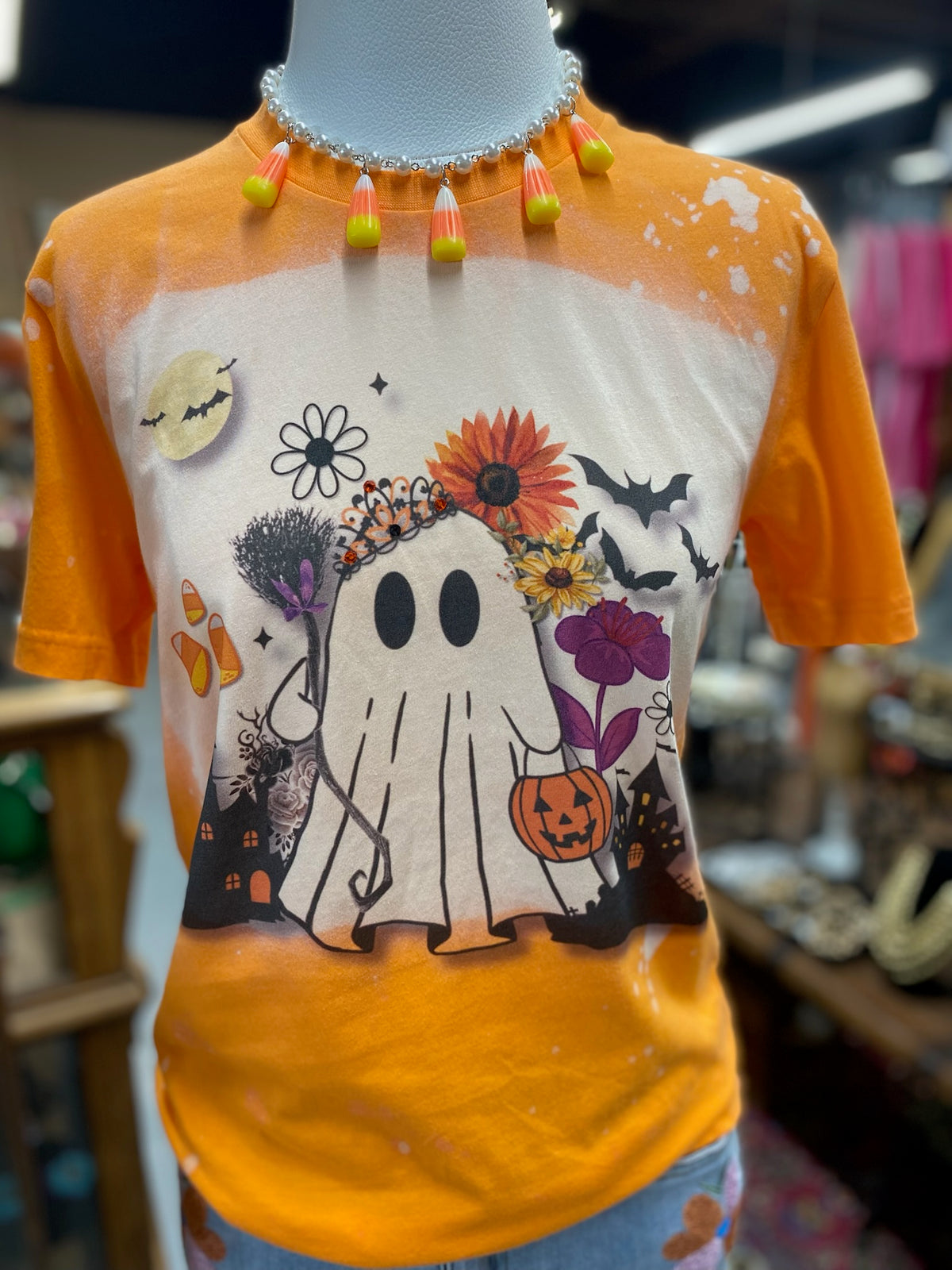 Ghost Queen T-shirt with Bling