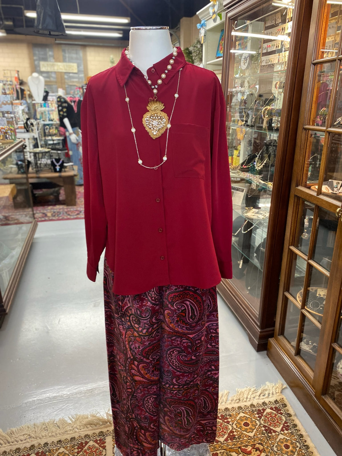 Burgandy Top