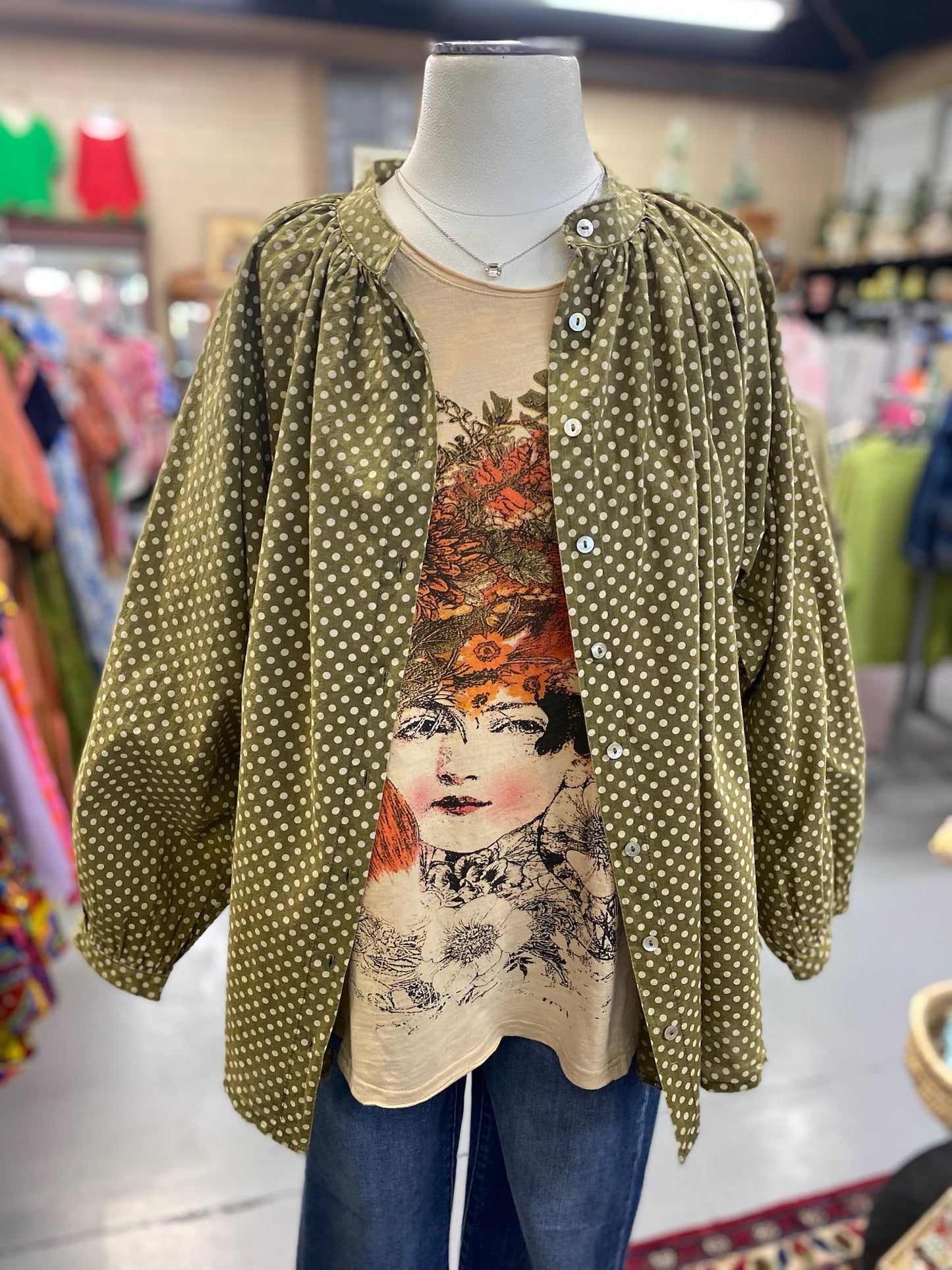 Sweet Nothing Shirt in Olive