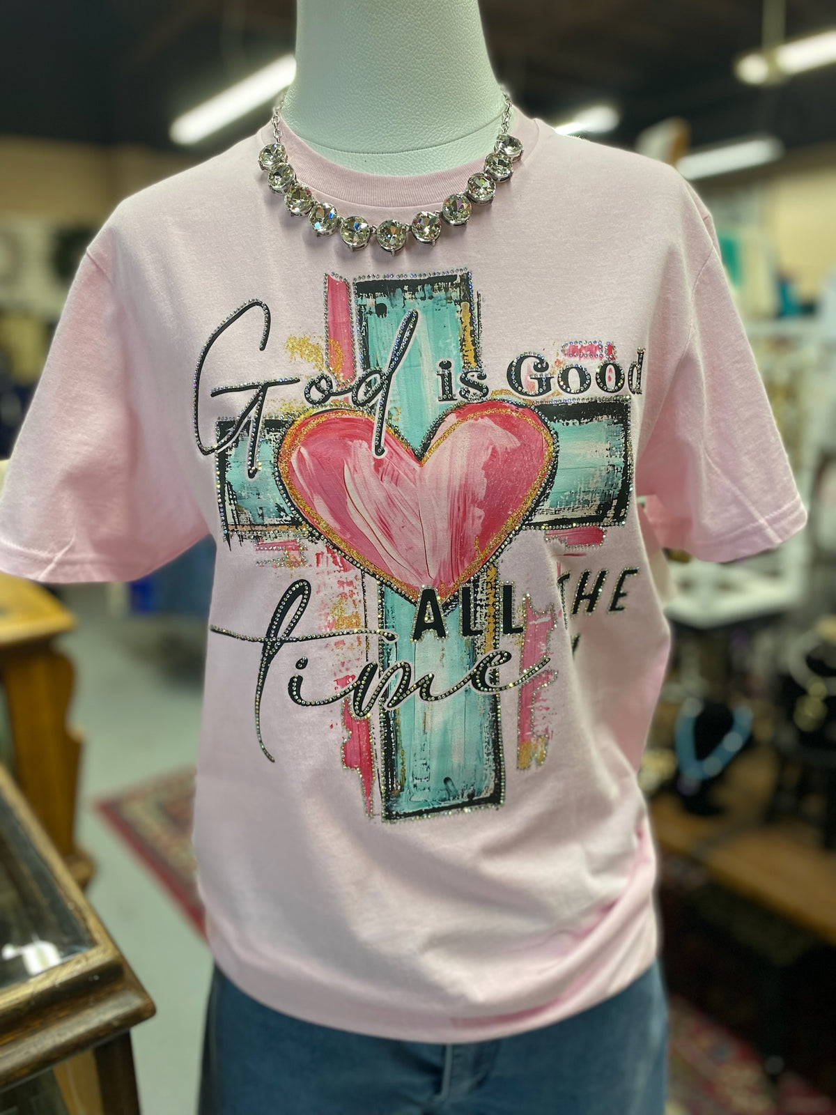 God is Good T-shirt with embellishments