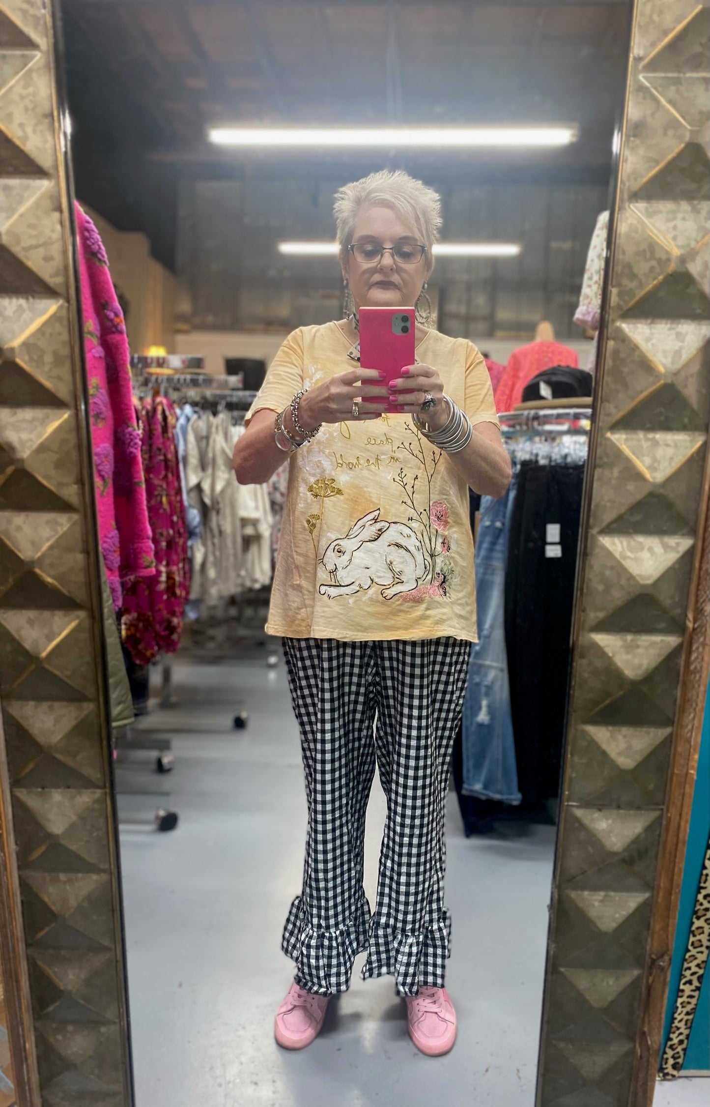 My Place Moon Dance T-shirt with Embroidery