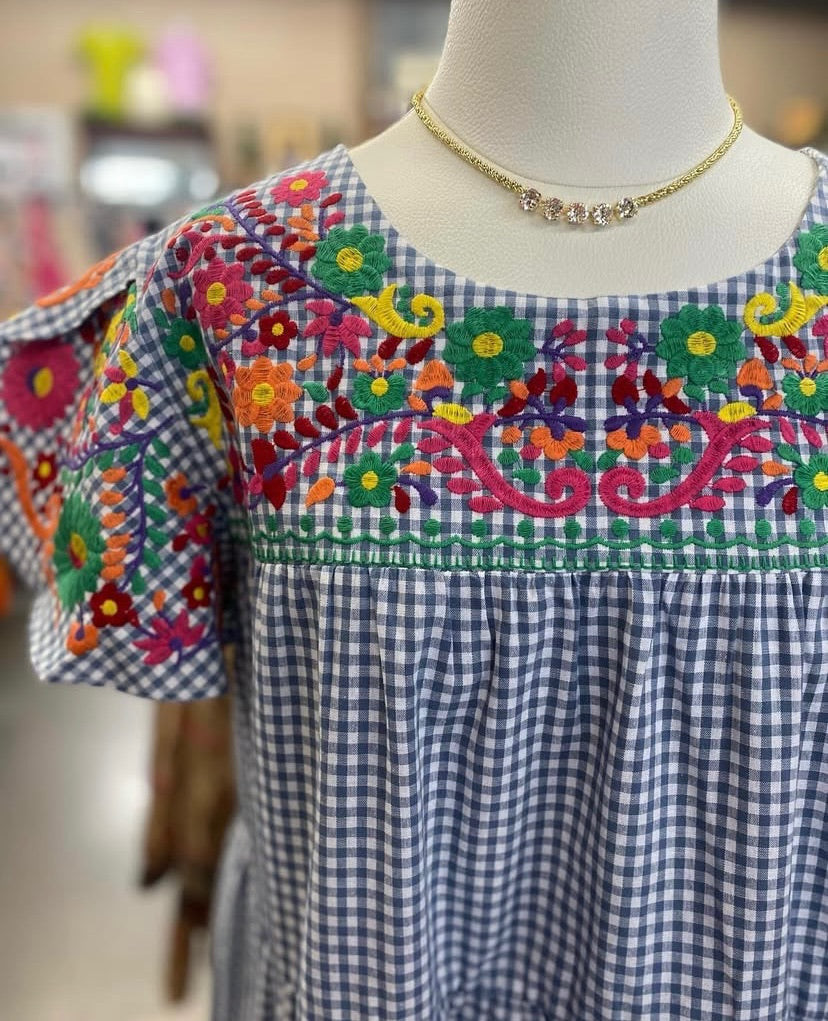 Tilly Gingham Dress with Pockets