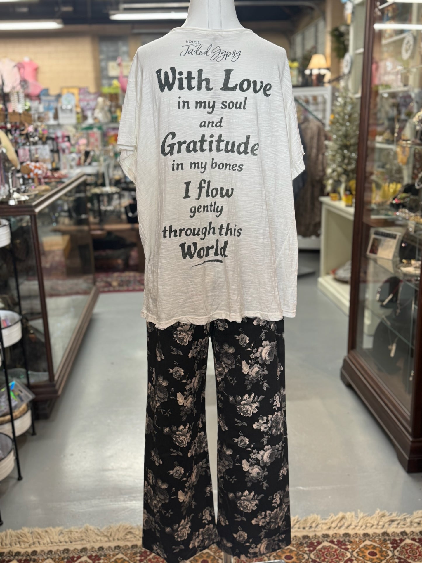 Worn and Weathered Tee with Distressing