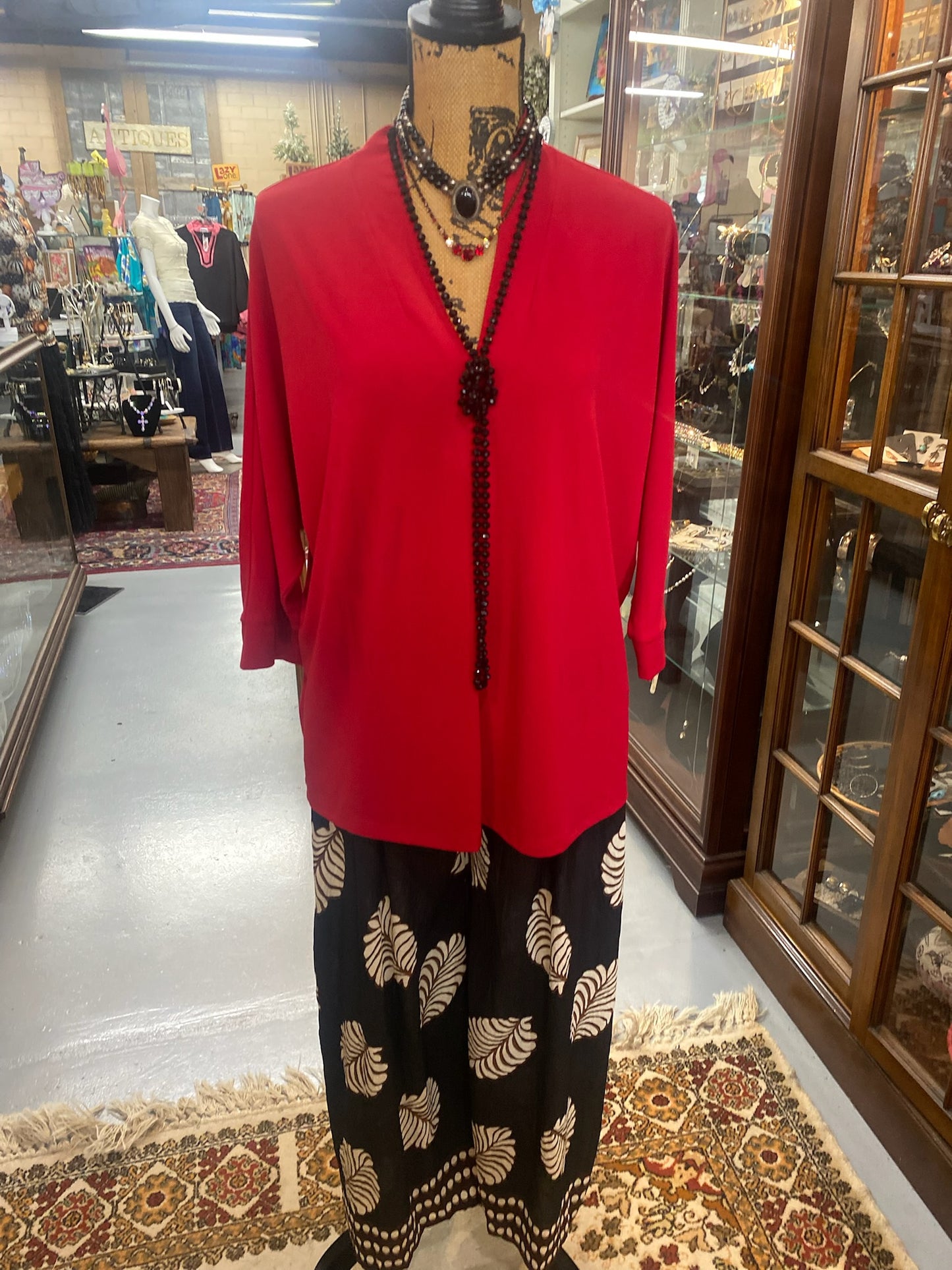 Red Tunic Top