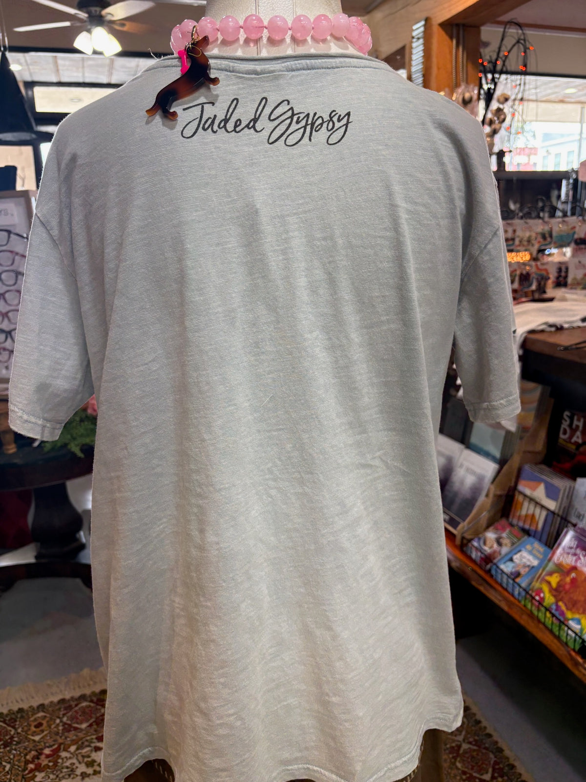 Lunar Love T-shirt with distressing