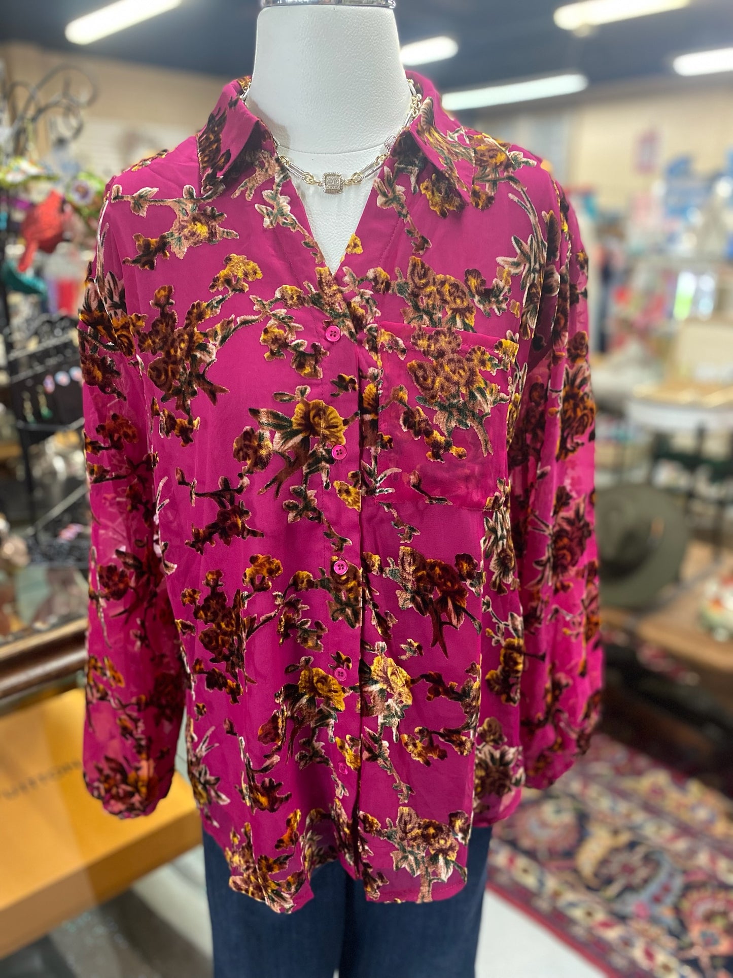 Maggie Top in Magenta