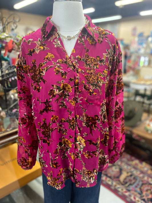 Maggie Top in Magenta