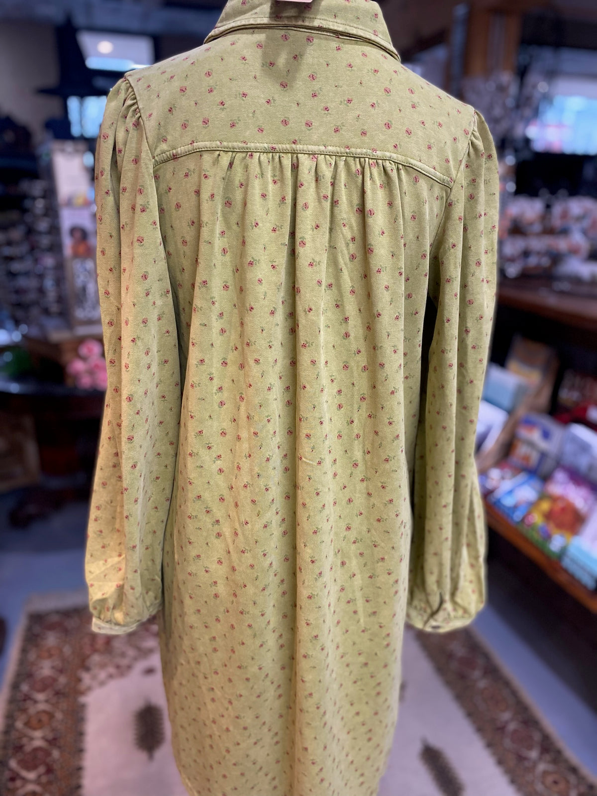 Green Tea Dress with pockets