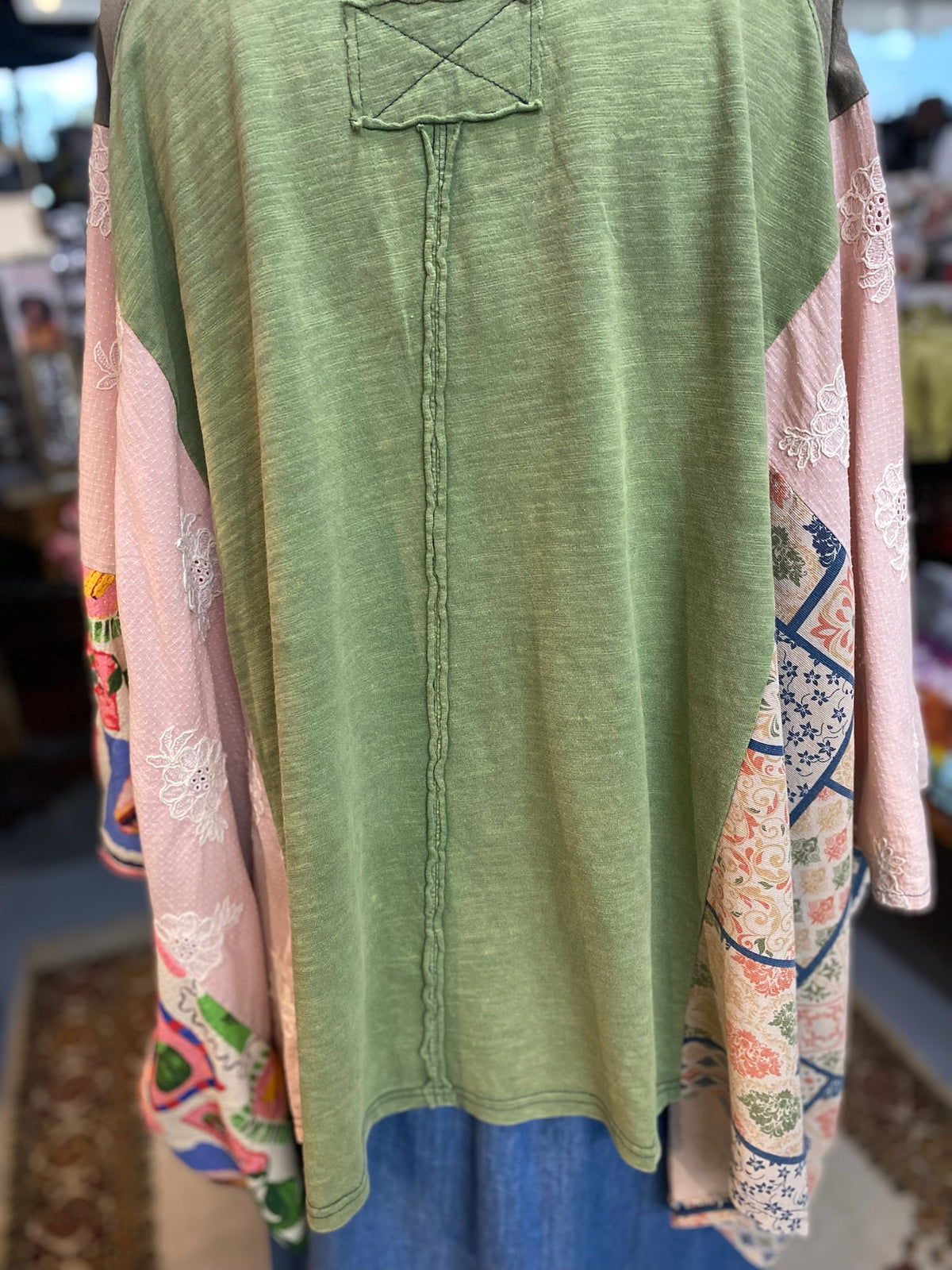 Peace Mix poncho top