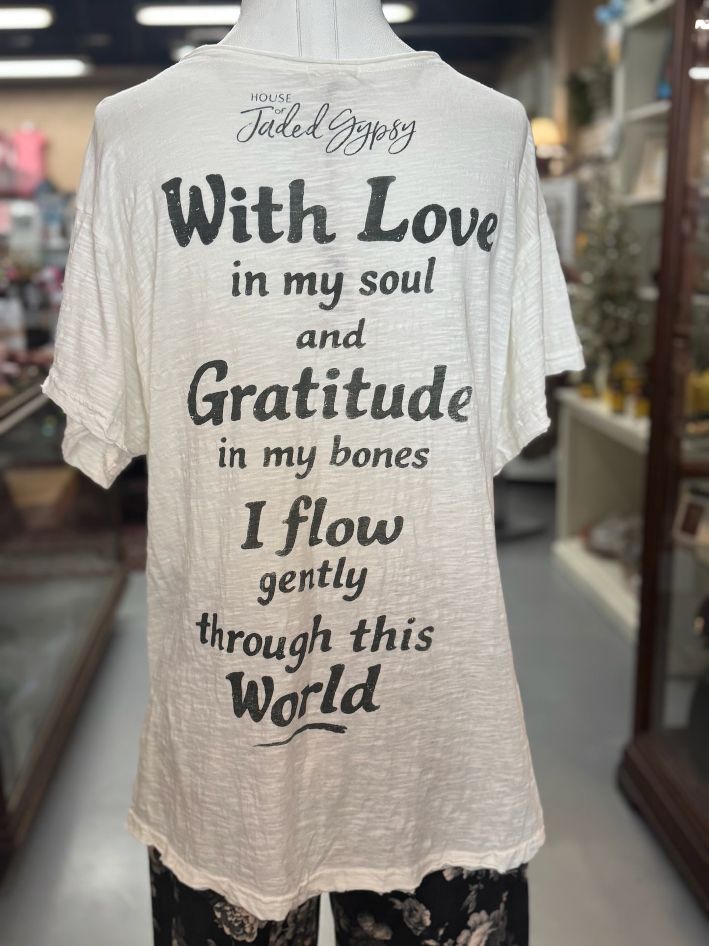 Worn and Weathered Tee with Distressing