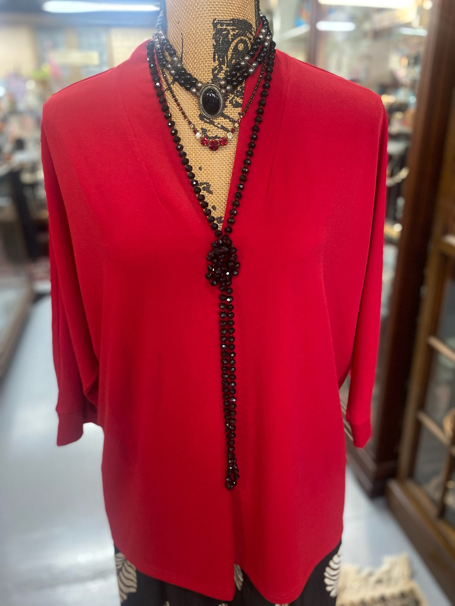 Red Tunic Top