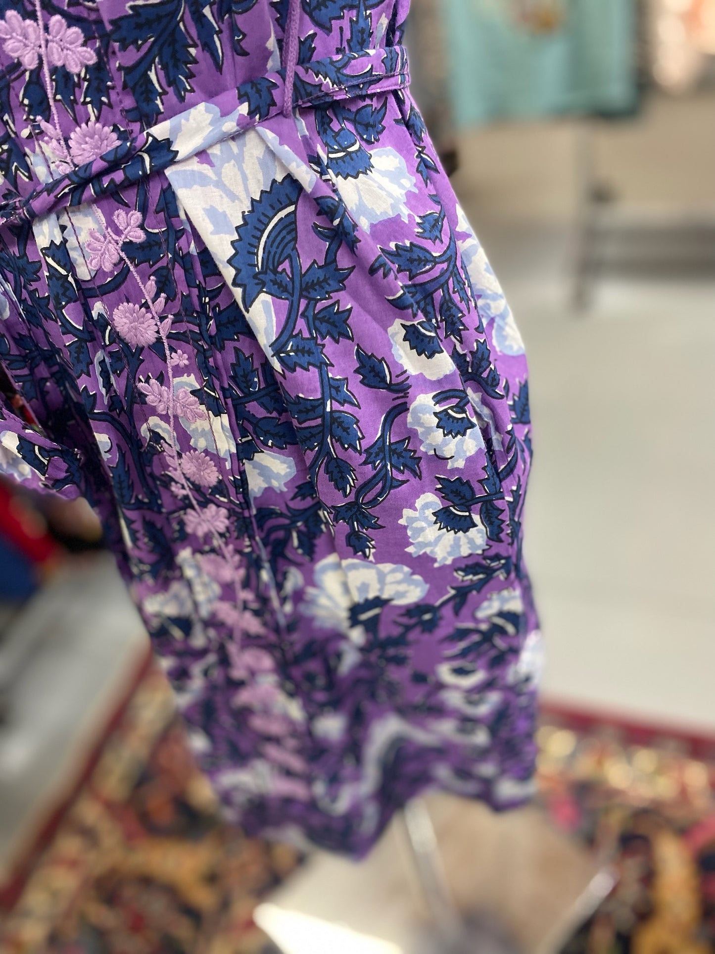 Dominga Dress with Pockets and Embroidery