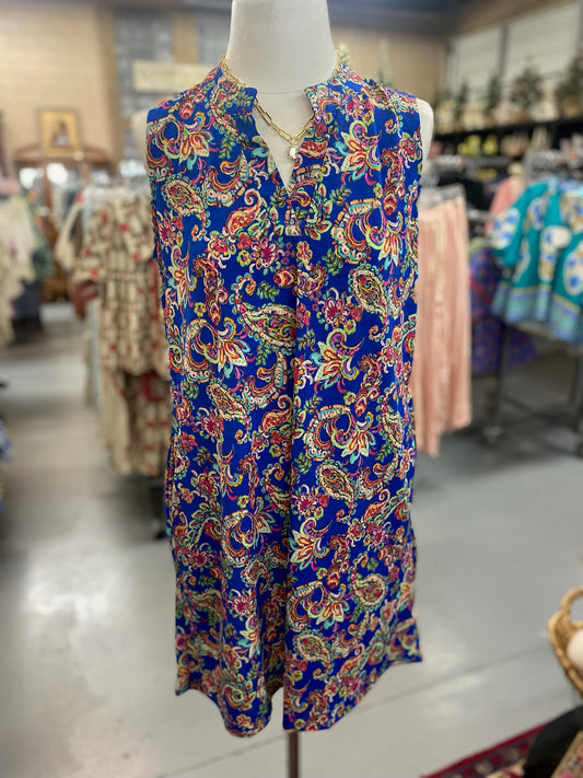 Royal Dress in Blue with Pockets