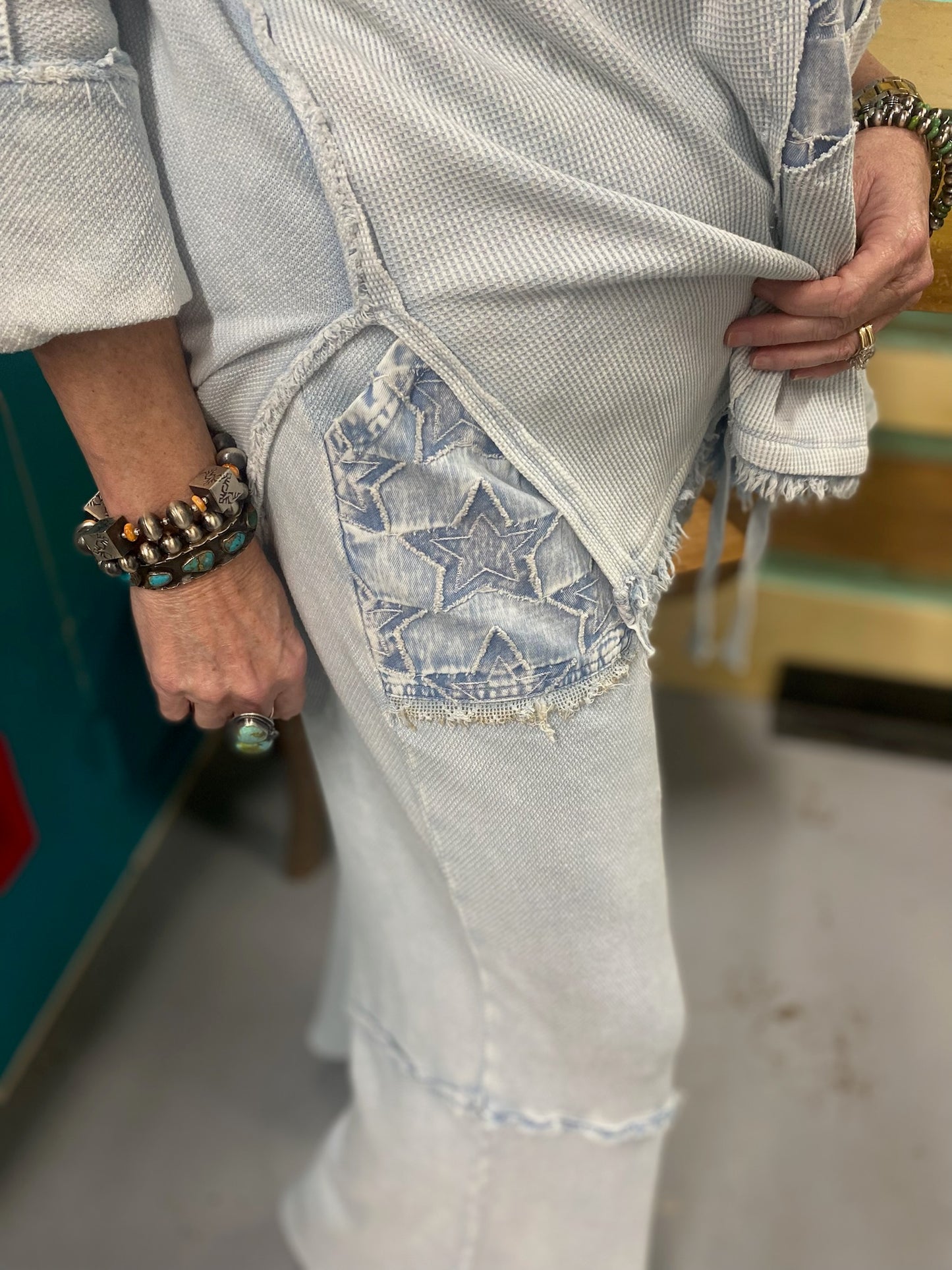 Half Star Pants with Pockets and drawstring waist