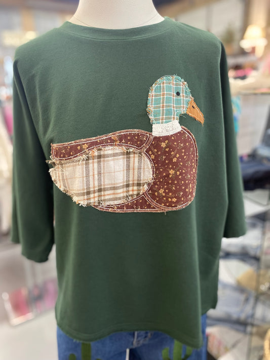 Duck Patchwork Top in appliqué