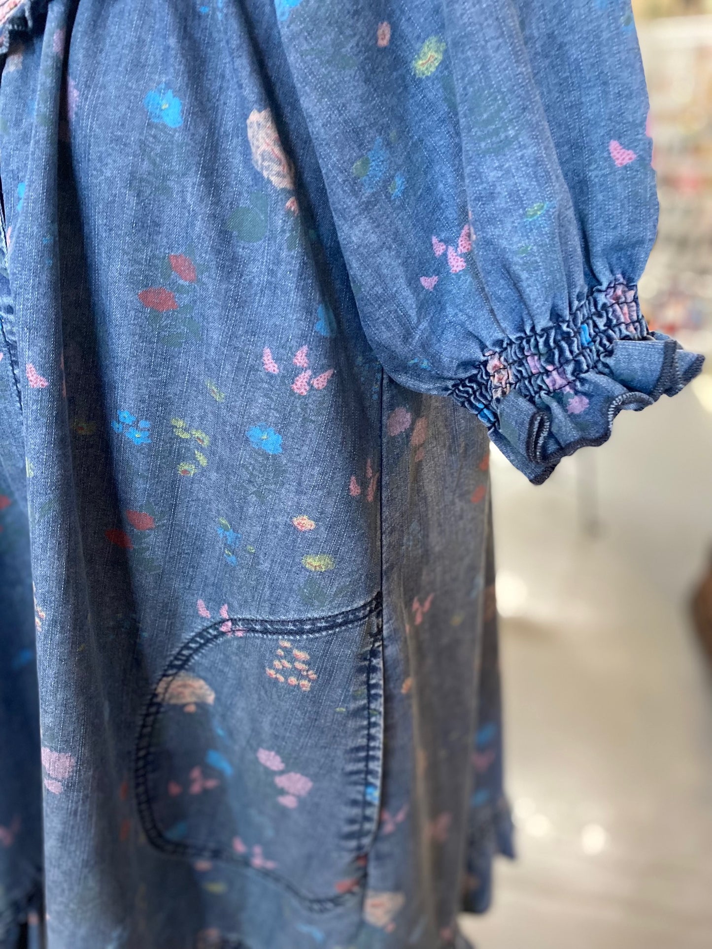 Paint Splattered Dress with pockets