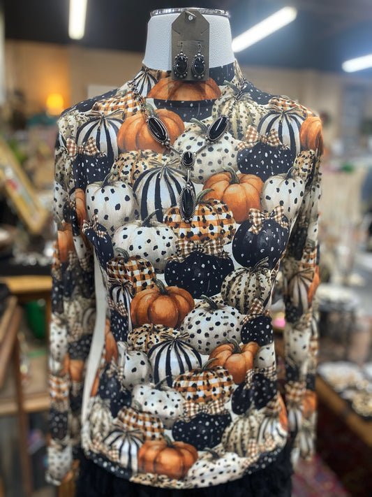 Fall Charm Mesh Top
