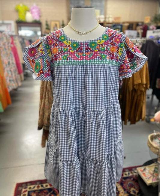Tilly Gingham Dress with Pockets