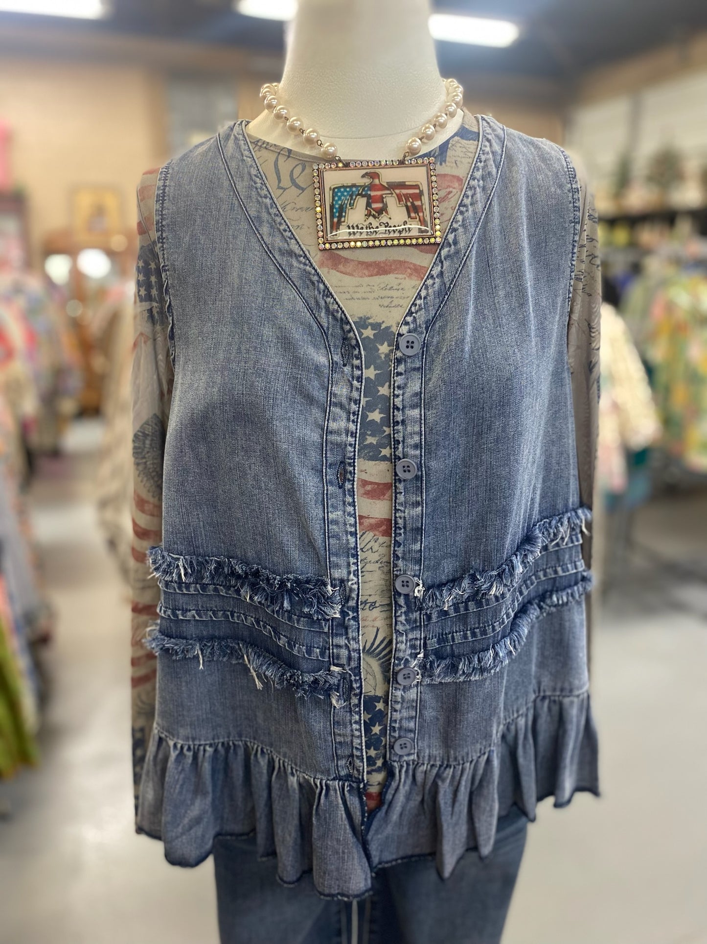 Chambray Vest