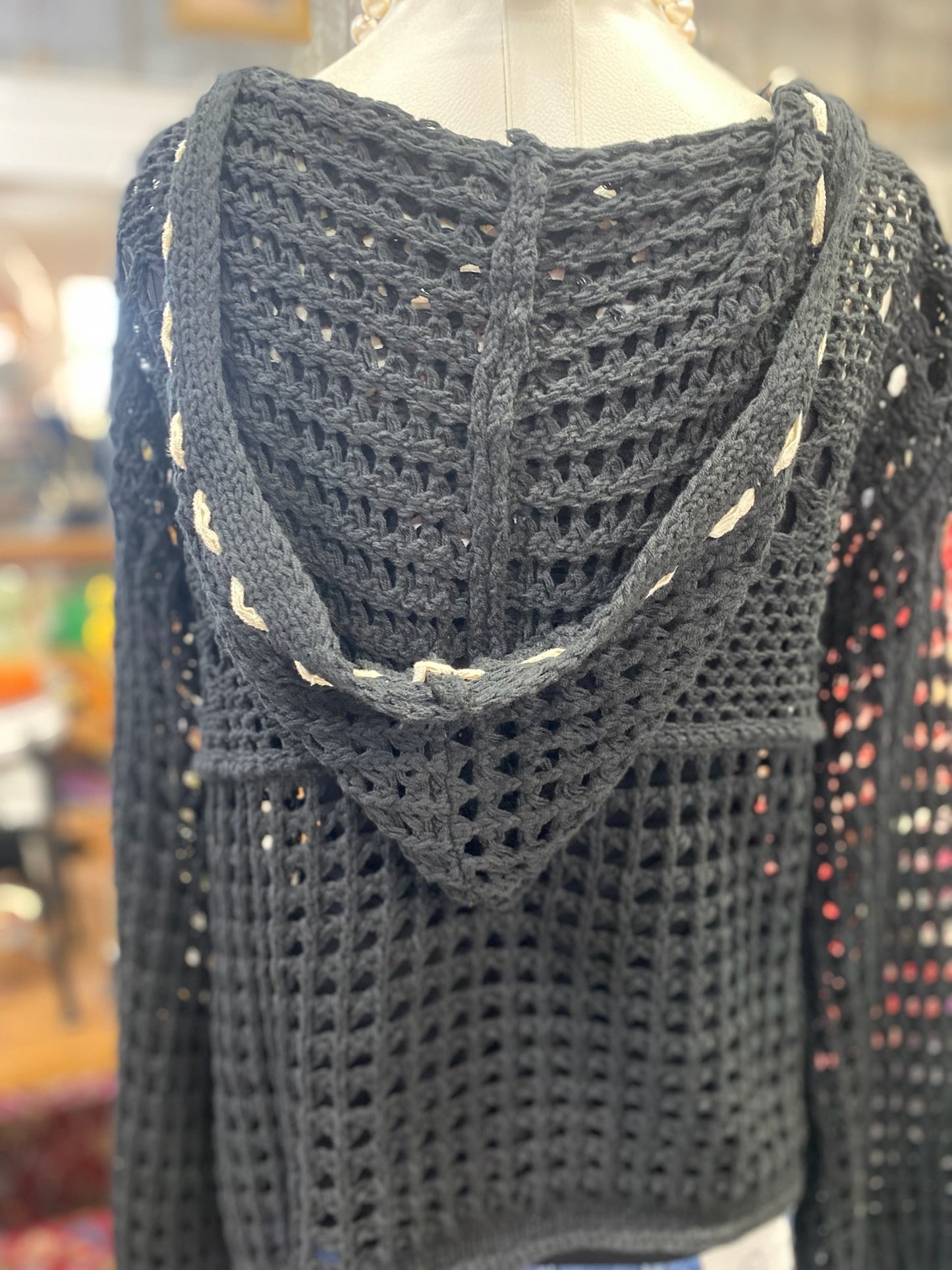 Flag Sweater in Black