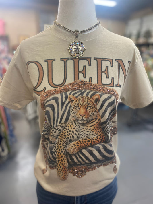 Queen Bling embellished T-shirt