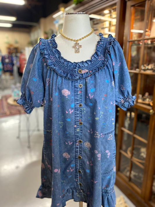 Paint Splattered Dress with pockets