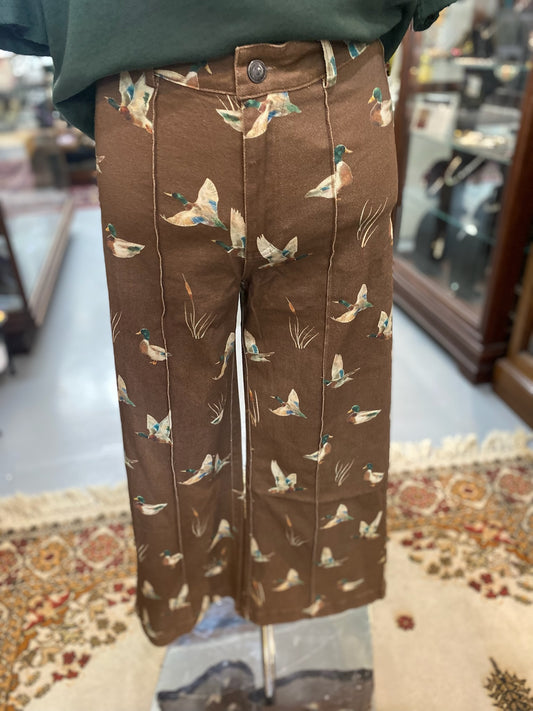 Mallard Denim Wide Leg Jeans in Mocha