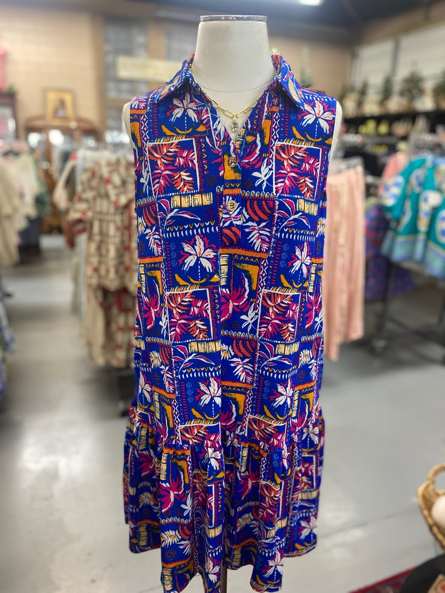 Vacay Dress Royal Blue with Pockets