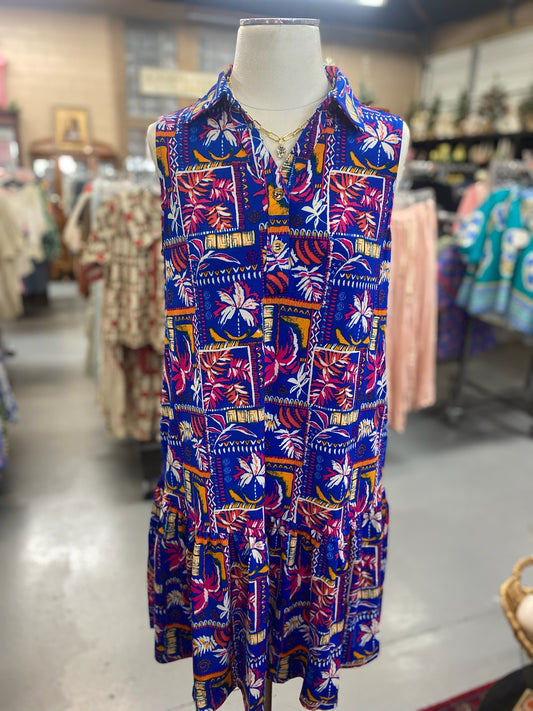 Vacay Dress Royal Blue with Pockets