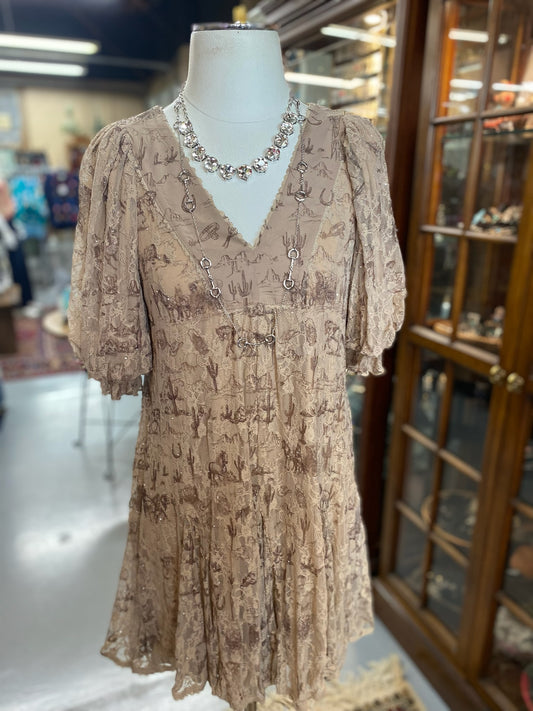 Old West Dress with attached slip