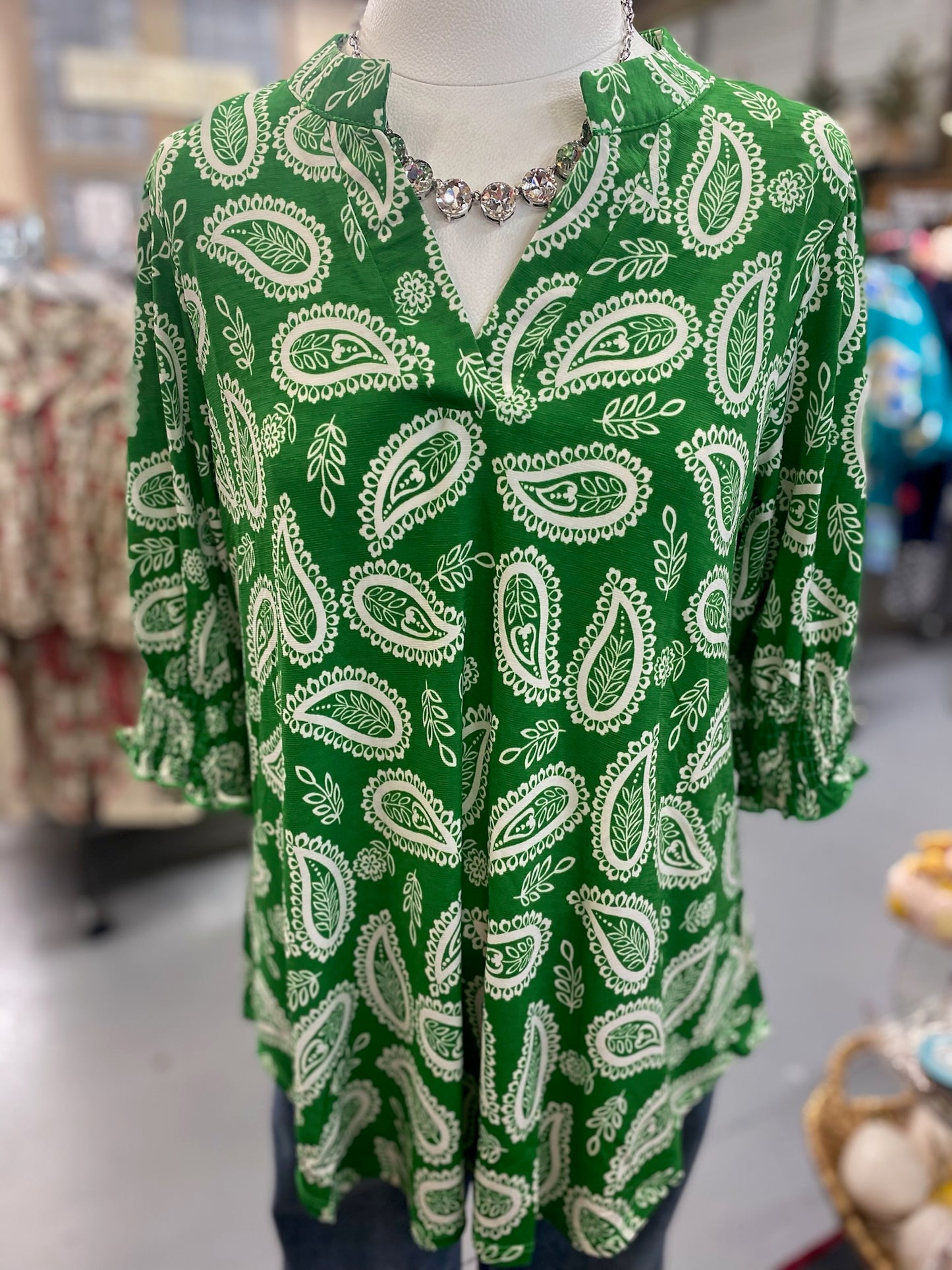 Kelly Green Top