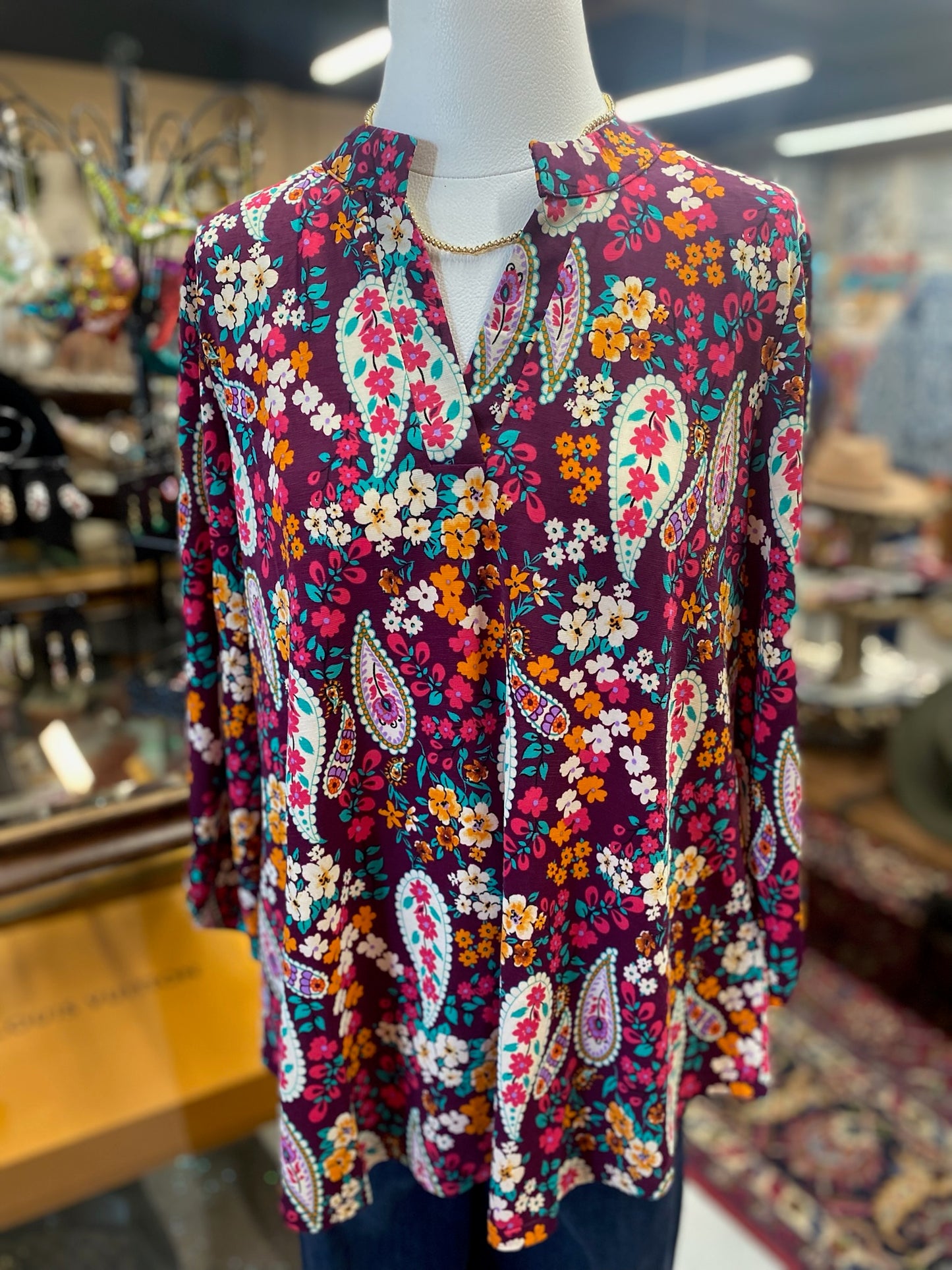 Poppy Wine Top