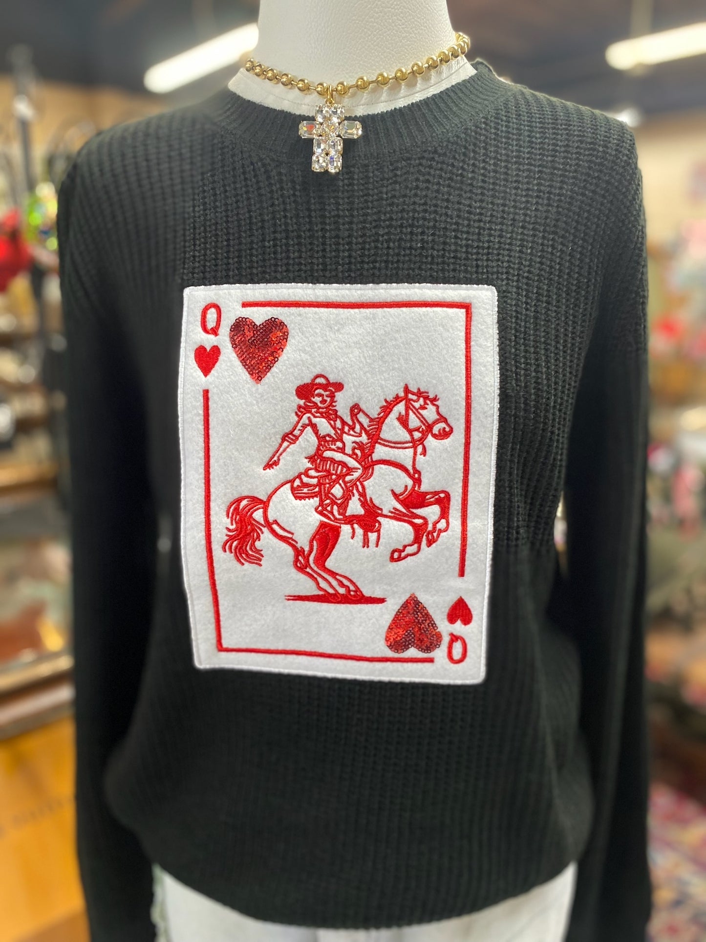 Rosie Sweater With appliqué