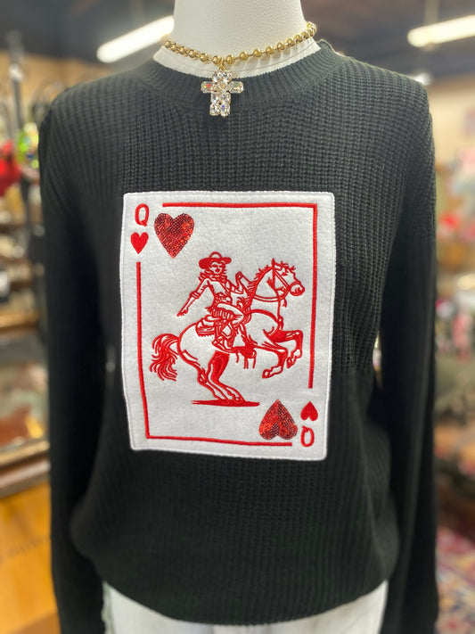 Rosie Sweater With appliqué
