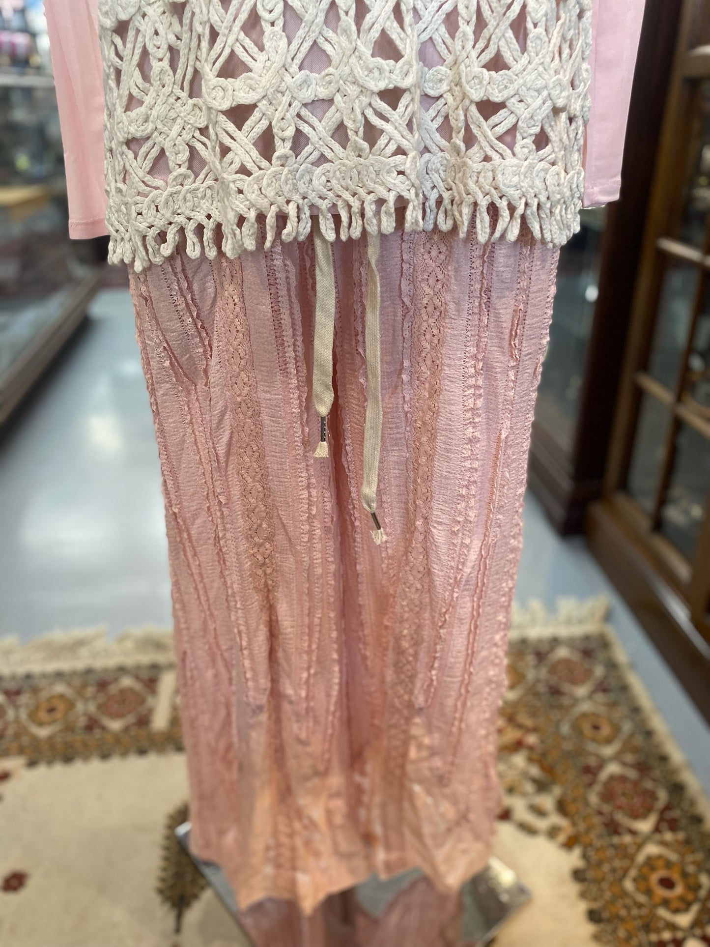 Strawberry Milk Pants with pockets and functioning drawstring