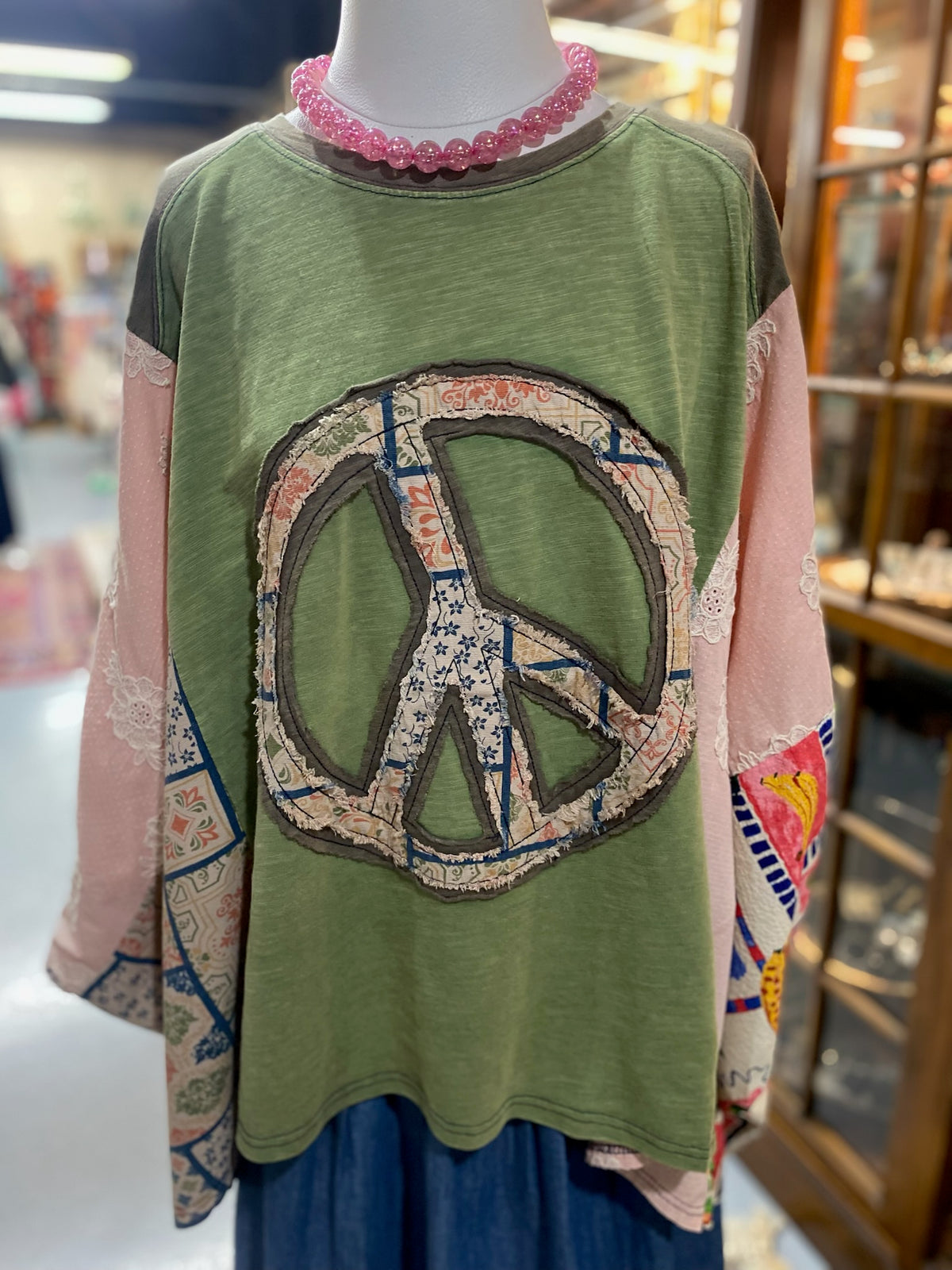 Peace Mix poncho top
