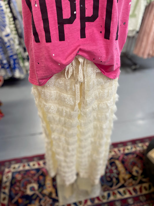 Ruffle & Lace Pants