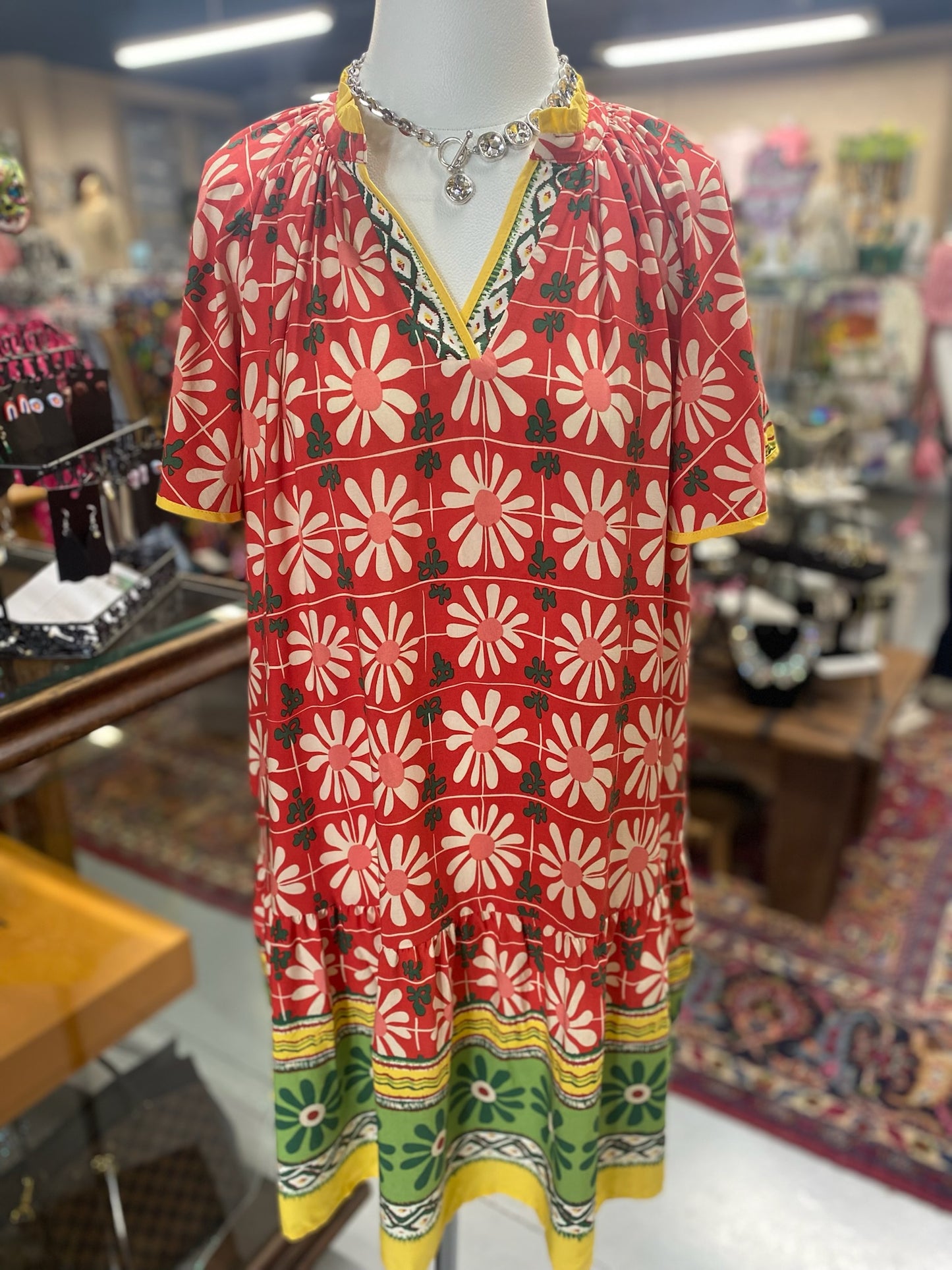 Sunshine Dress in Red with Pockets