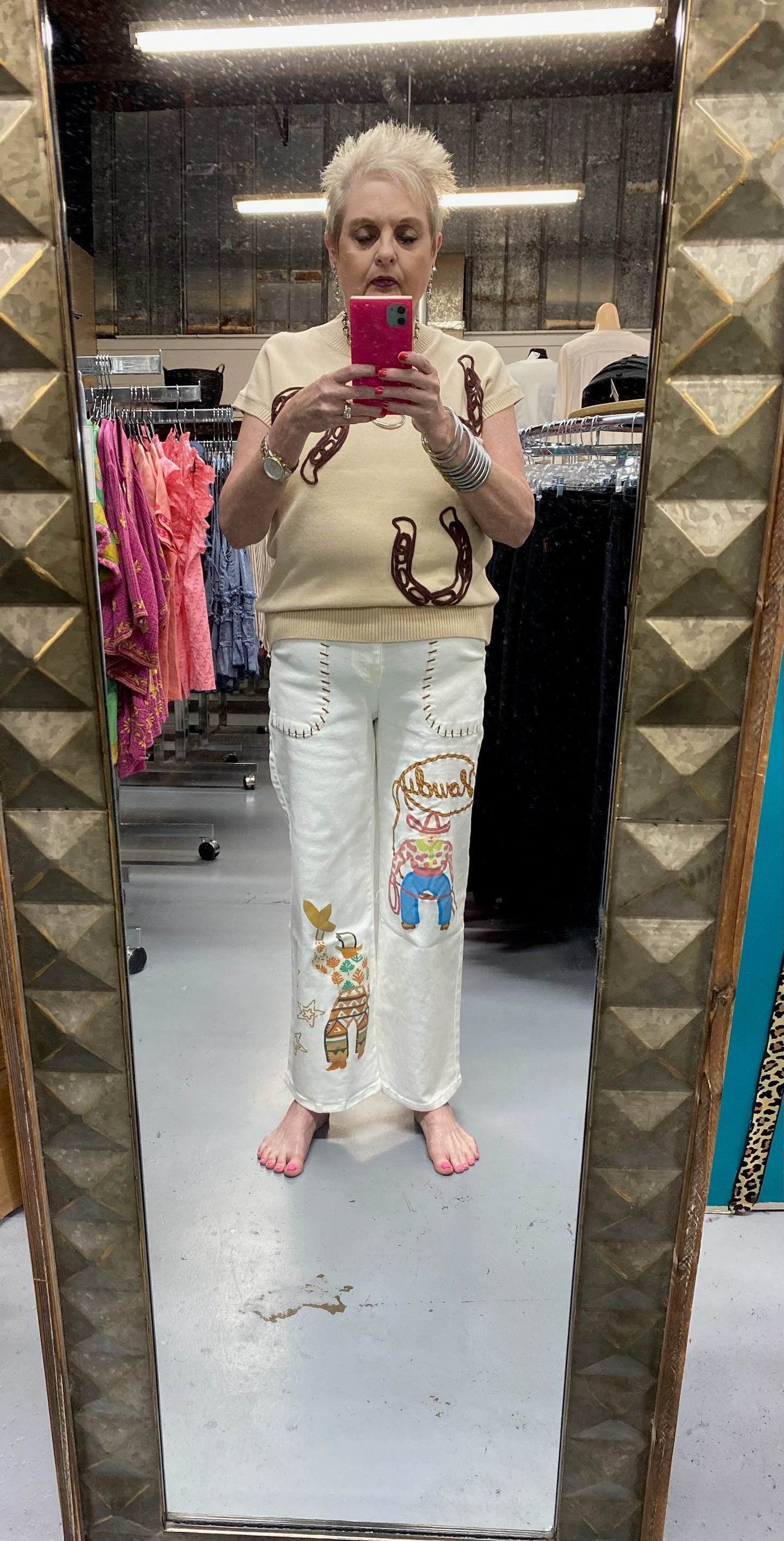 Howdy White Jeans