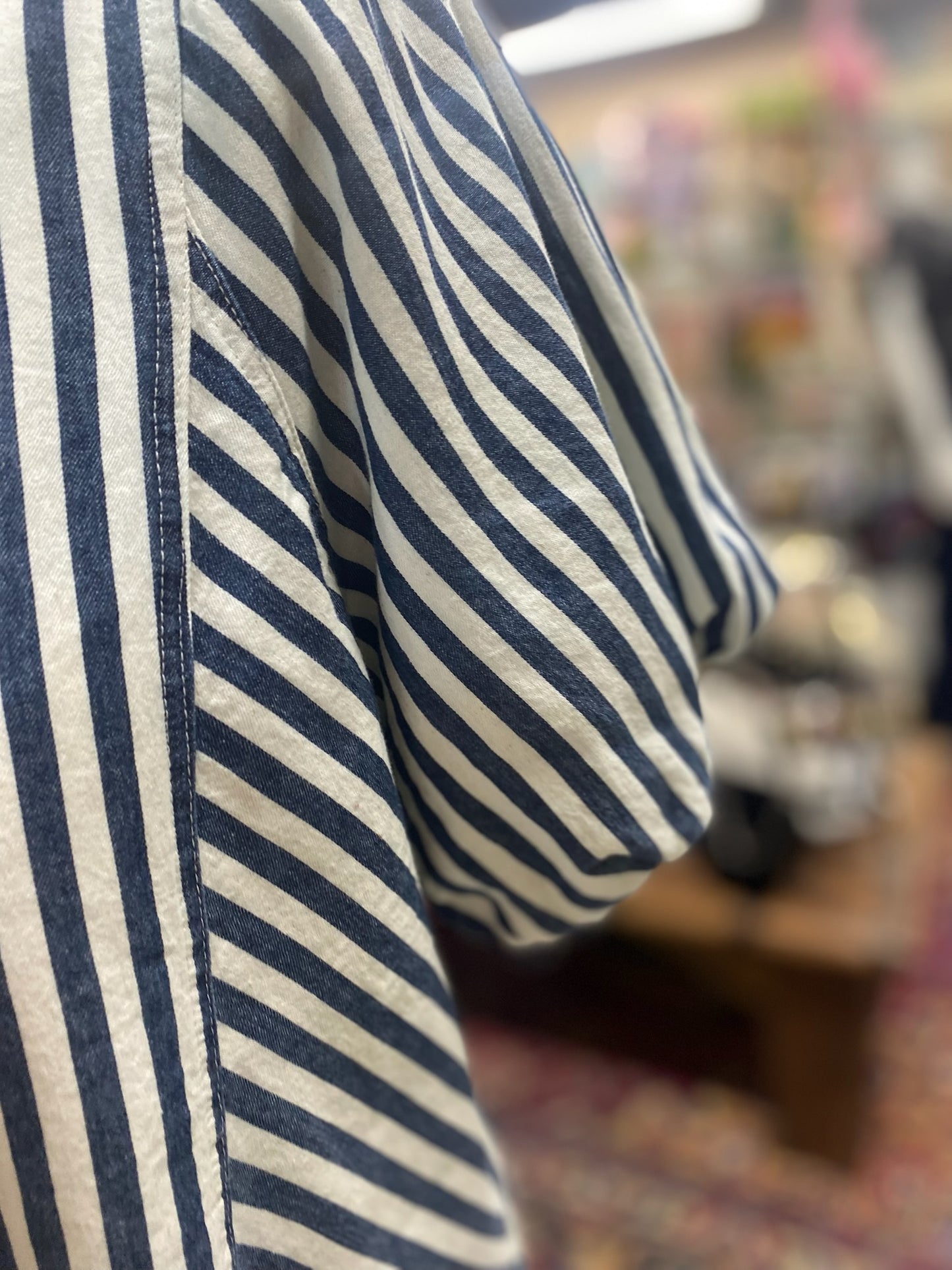 Sailor Top in Navy and White