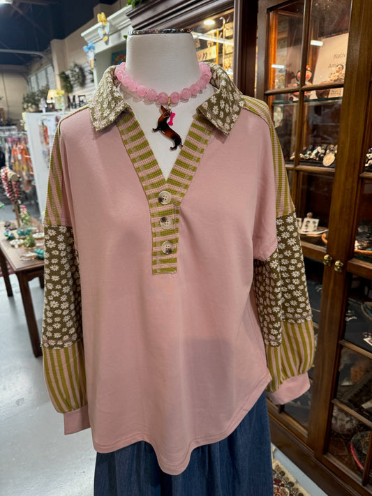 Blush Flower Top