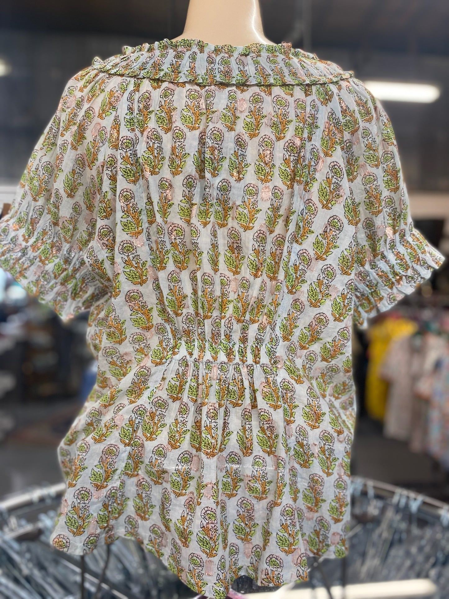 Rouched Neck Top